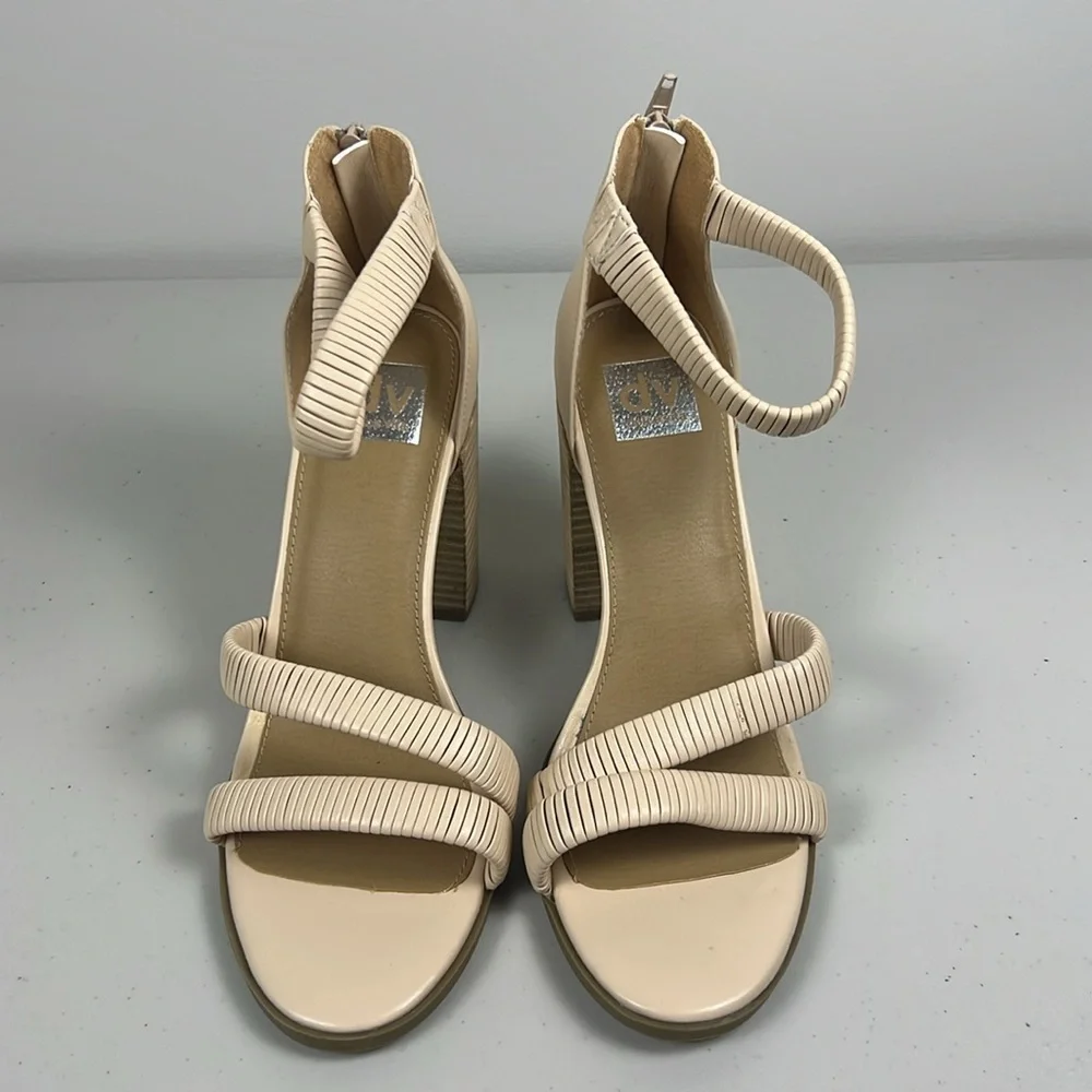 DV by Dolce Vita Bleeker Block Heel Strappy Pump Stretch‎ ankle wrap